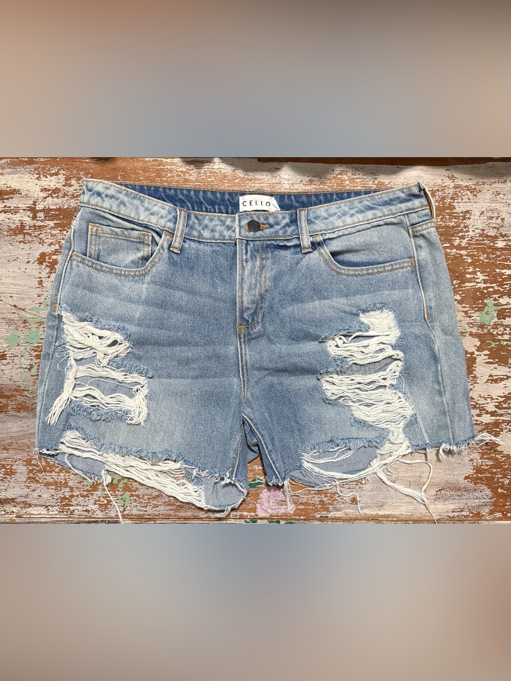 CELLO Distressed Denim Women's Shorts
